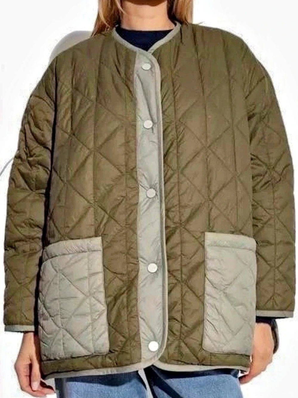 UGG Quilted Reversible Jacket in Green Large New Without Tags